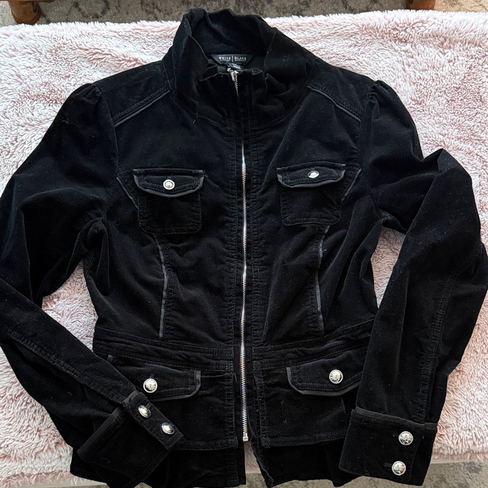 White House Black Market Dark Utility Jacket